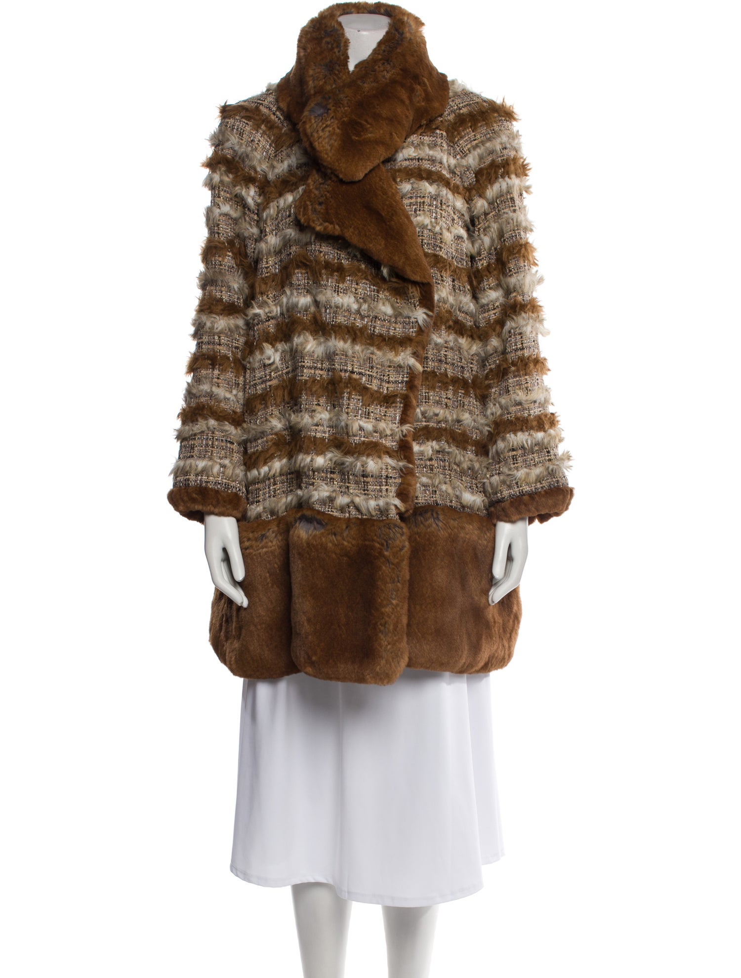 Chanel Vintage 2010 Faux Fur Coat w/ Tags