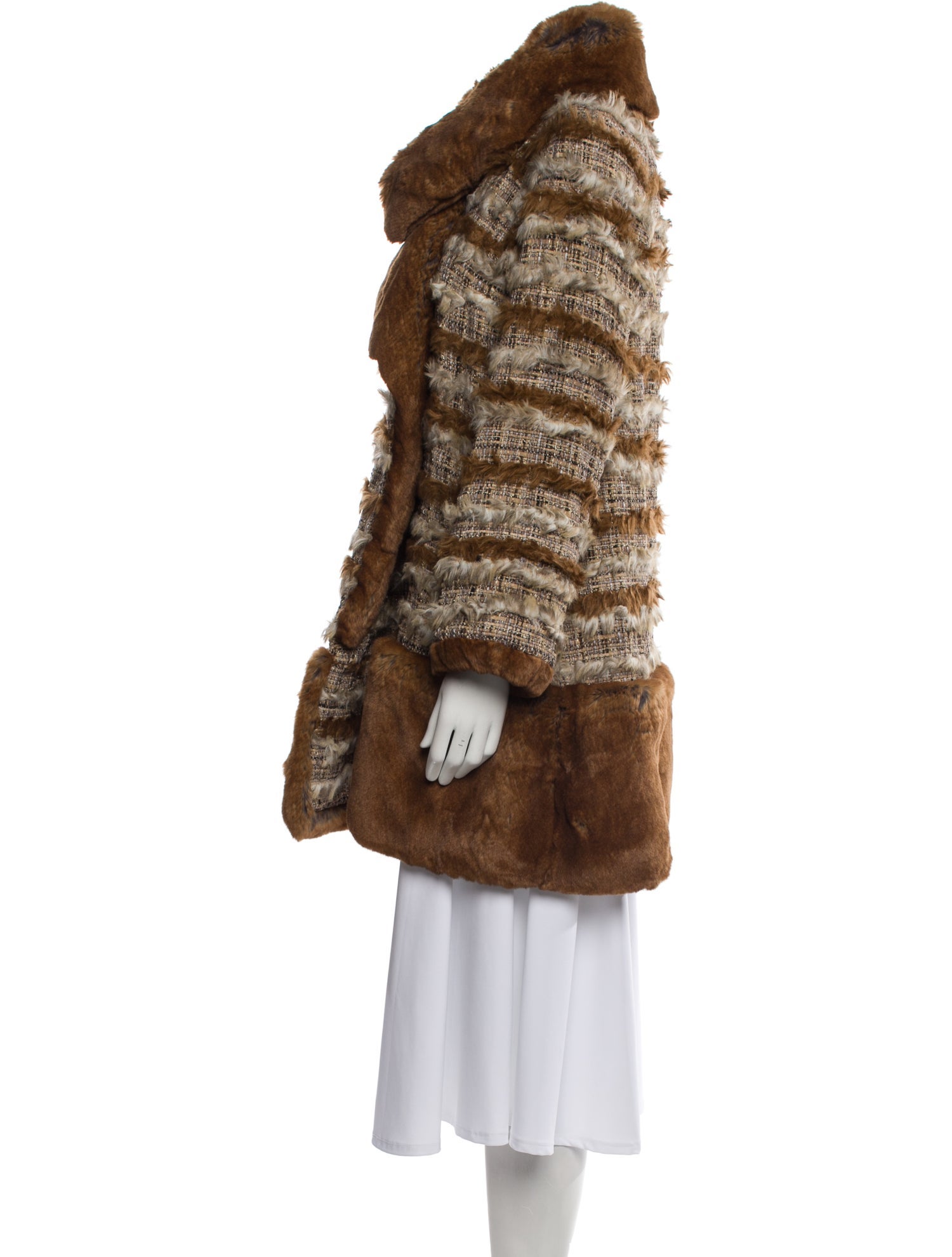 Chanel Vintage 2010 Faux Fur Coat w/ Tags