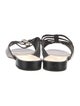 Chanel Interlocking CC Logo Leather Slides