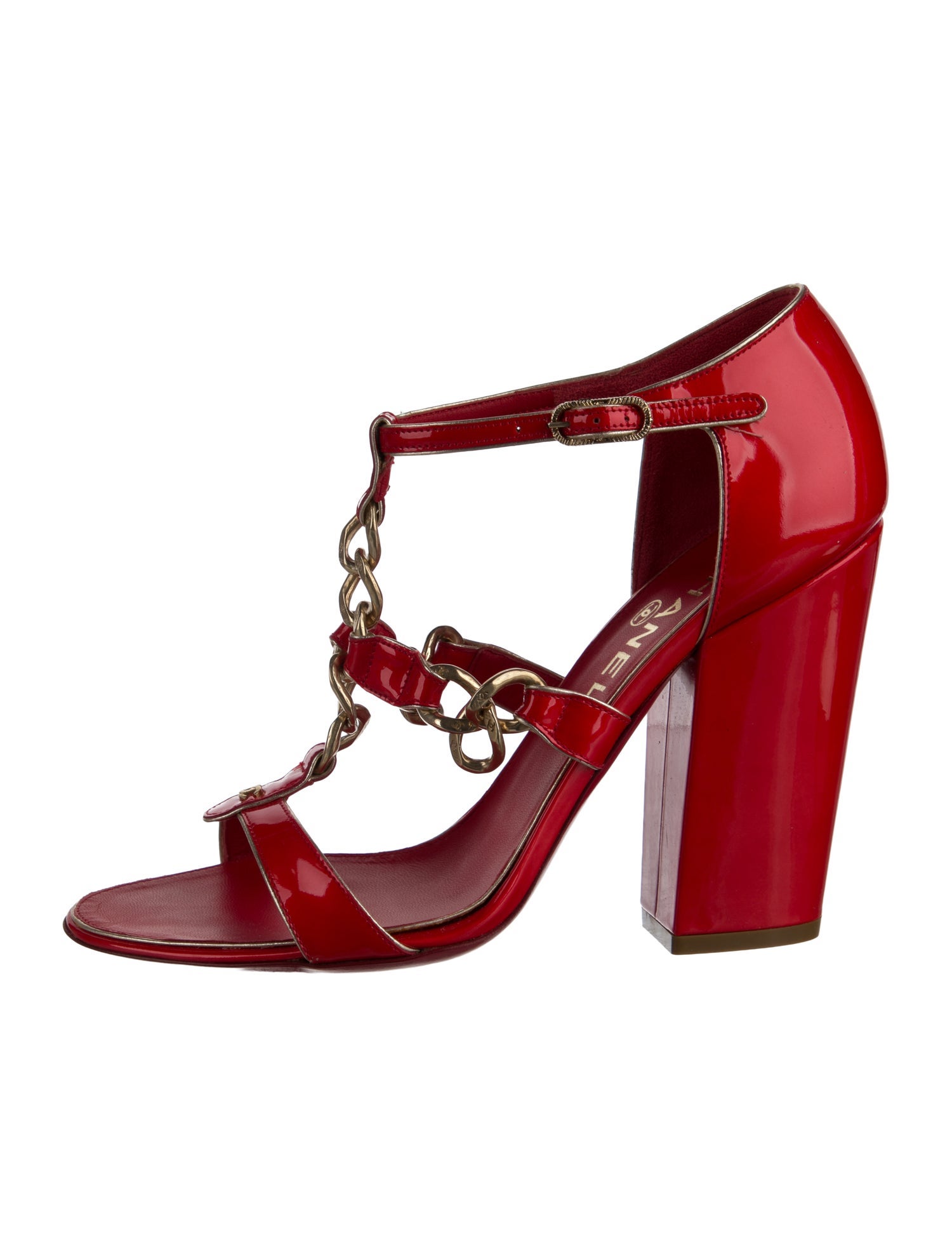 Chanel Vintage 2008 T-Strap Sandals