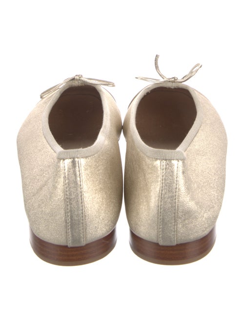 Chanel Interlocking CC Logo Satin Ballet Flats