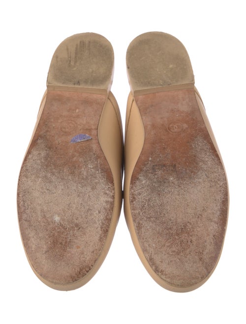Chanel Interlocking CC Logo Leather Mules