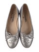 Chanel Interlocking CC Logo Leather Ballet Flats