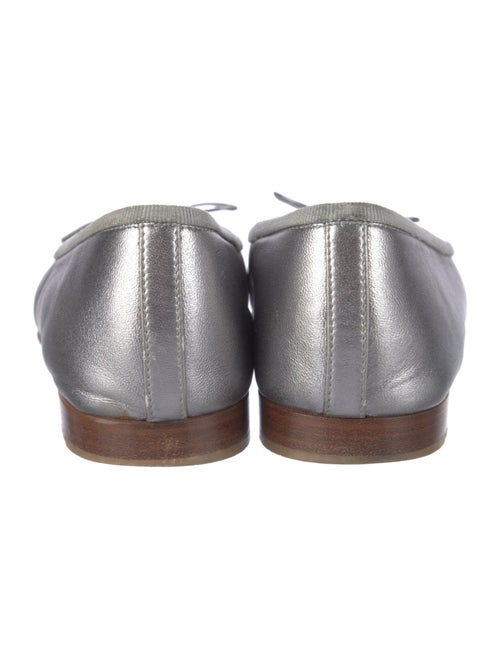 Chanel Interlocking CC Logo Leather Ballet Flats