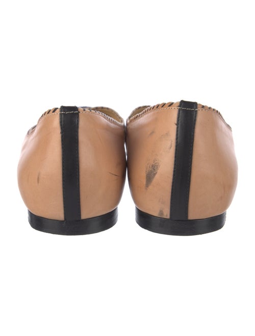 Chanel Interlocking CC Logo Leather Flats