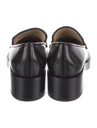 Chanel Interlocking CC Logo Leather Loafers