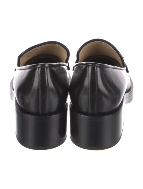 Chanel Interlocking CC Logo Leather Loafers