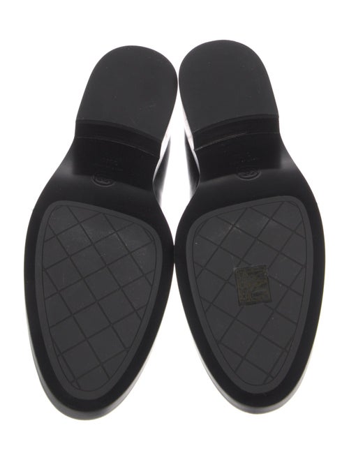 Chanel Interlocking CC Logo Leather Loafers