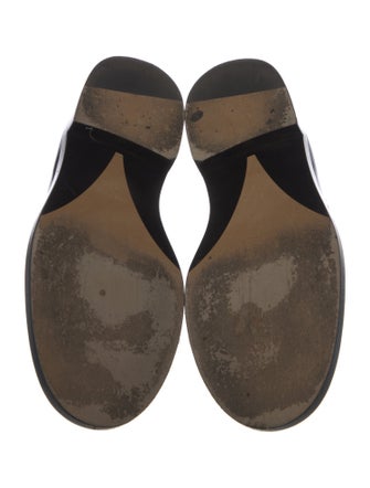 Chanel Interlocking CC Logo Patent Leather Loafers