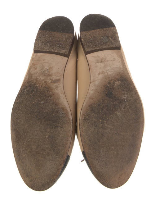 Chanel Interlocking CC Logo Leather Ballet Flats