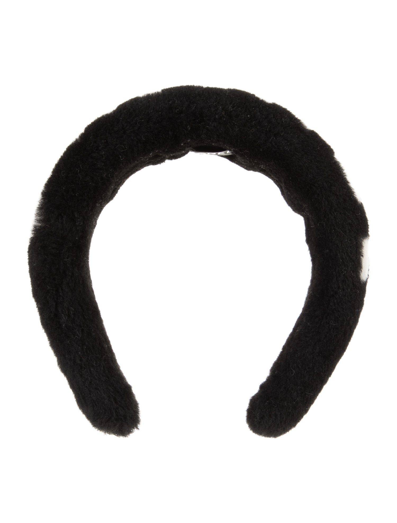 Chanel Shearling Logo Headband