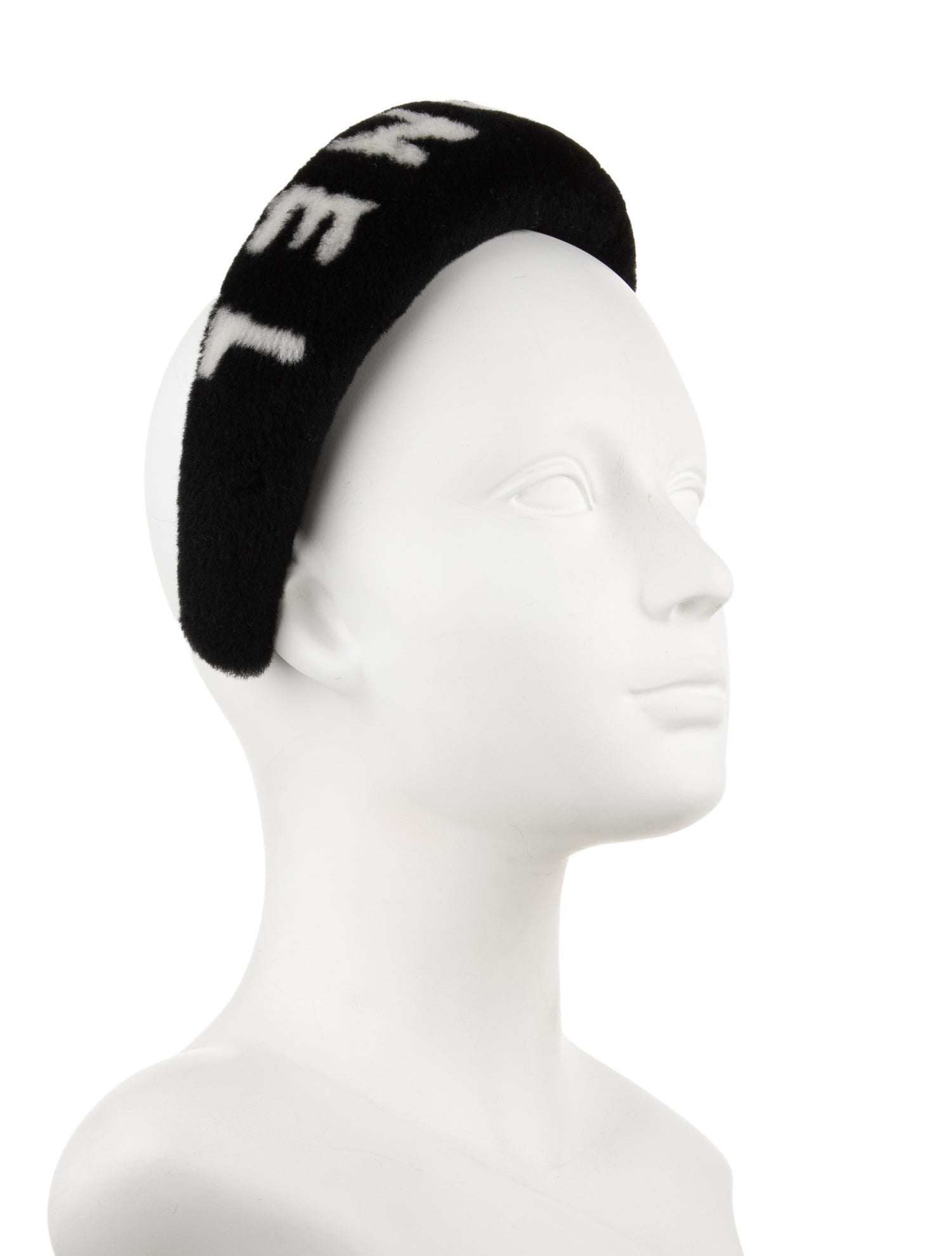 Chanel Shearling Logo Headband