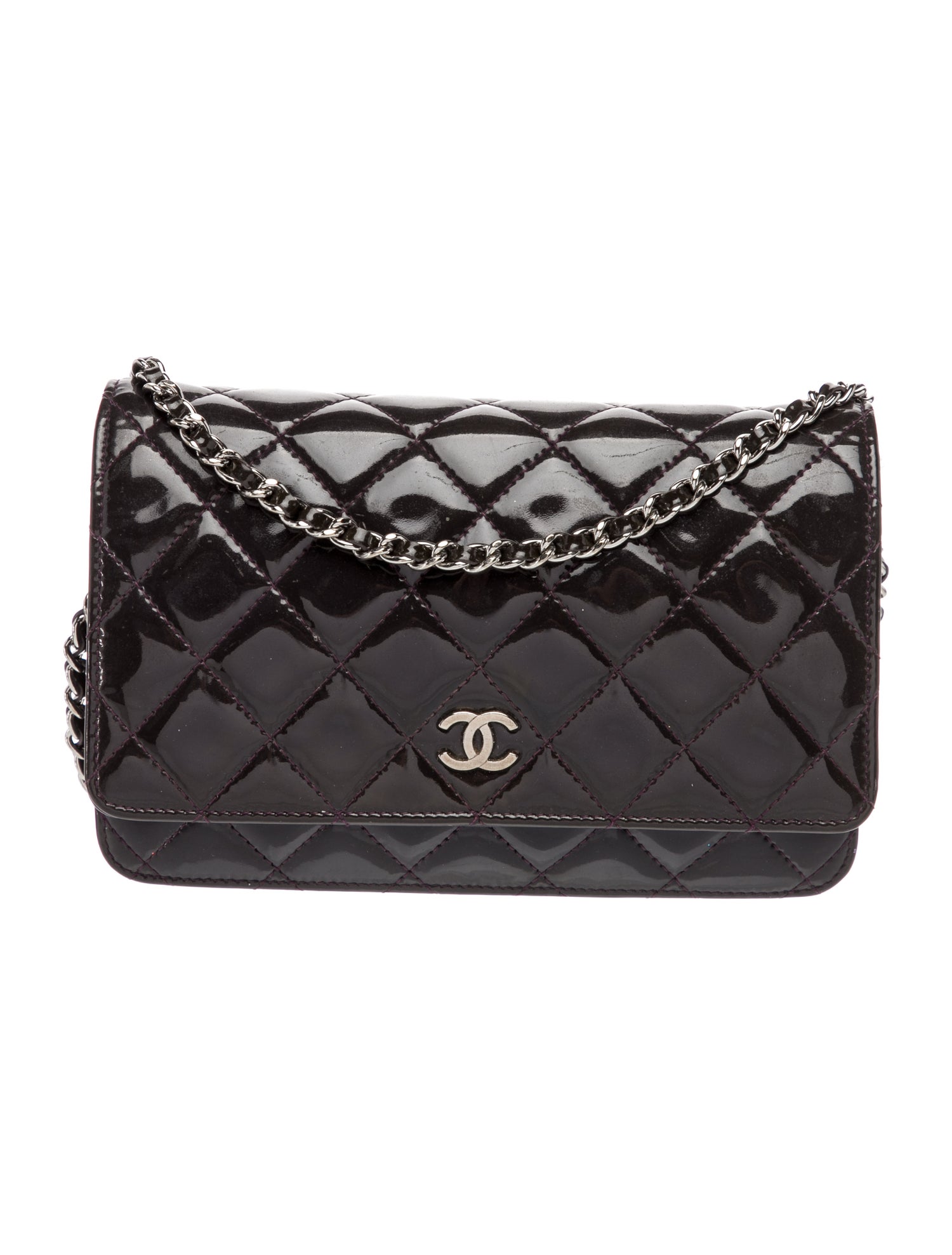 Chanel Classic Patent Wallet On Chain