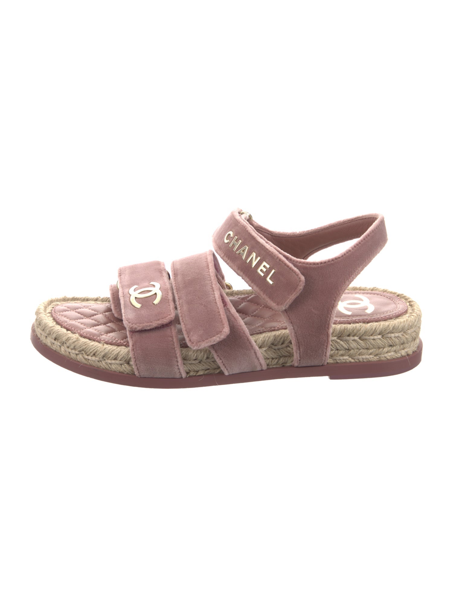 Chanel 2022 Interlocking CC Logo Espadrilles