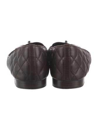 Chanel Interlocking CC Logo Leather Loafers