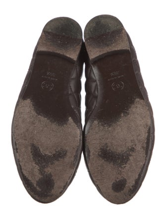 Chanel Interlocking CC Logo Leather Loafers