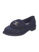 Chanel Interlocking CC Logo Denim Loafers