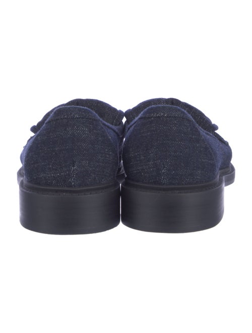 Chanel Interlocking CC Logo Denim Loafers