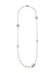 Chanel Faux Pearl & Strass CC Station Necklace