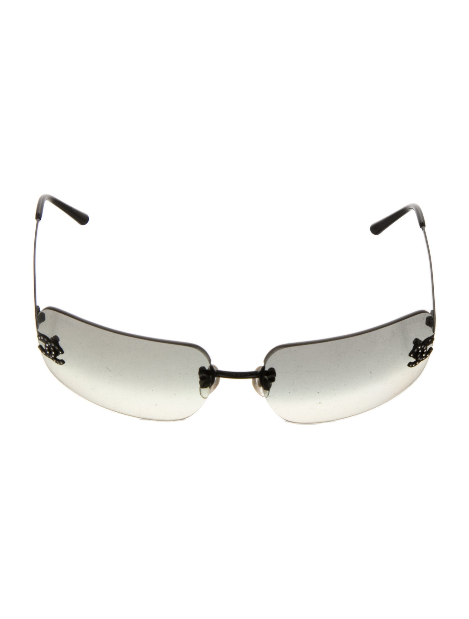 Chanel Interlocking CC Logo Shield Sunglasses