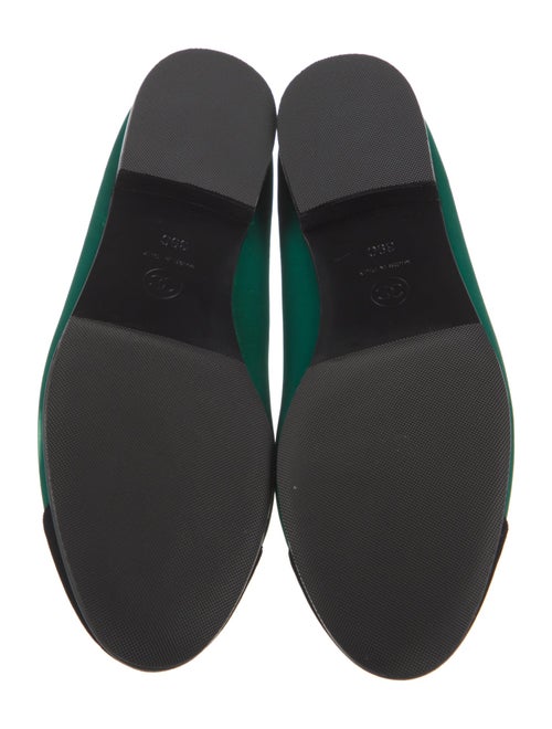 Chanel Interlocking CC Logo Velvet Flats