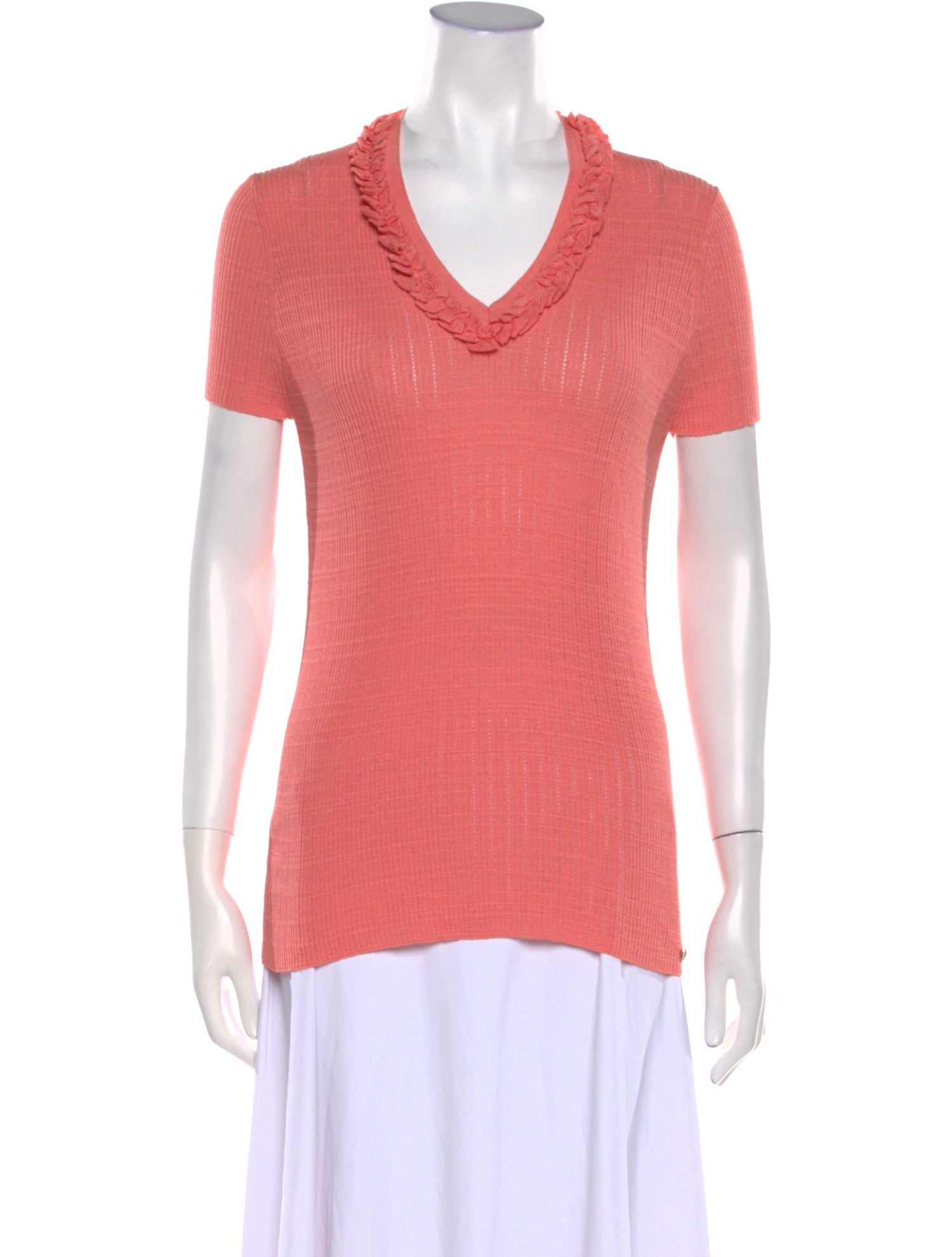 Chanel 2009 V-Neck T-Shirt