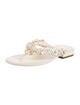 Chanel 2021 Interlocking CC Logo Flip Flops