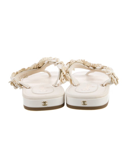 Chanel 2021 Interlocking CC Logo Flip Flops