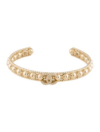 Chanel Strass CC Cuff Bracelet