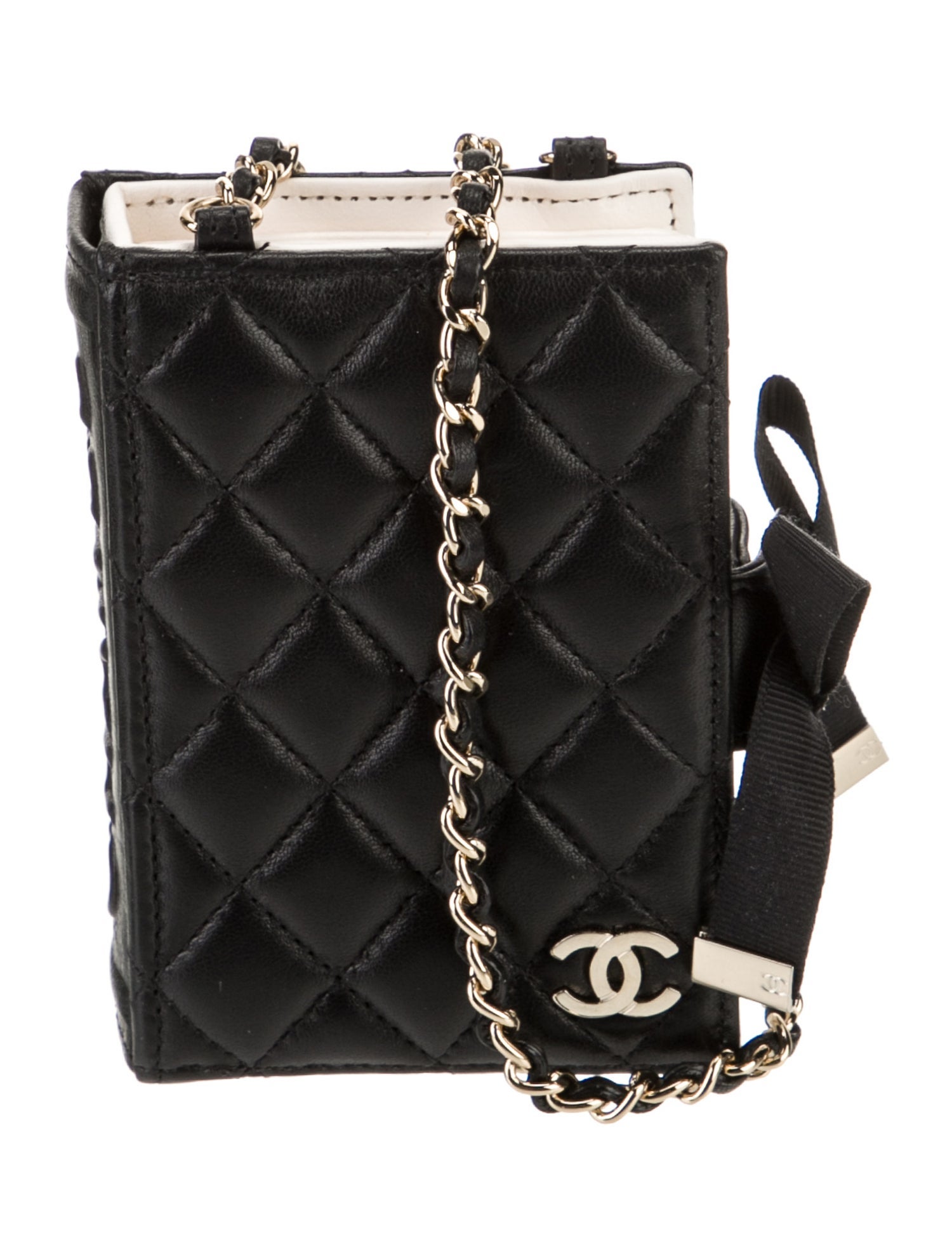 Chanel Quilted Book Card Holder