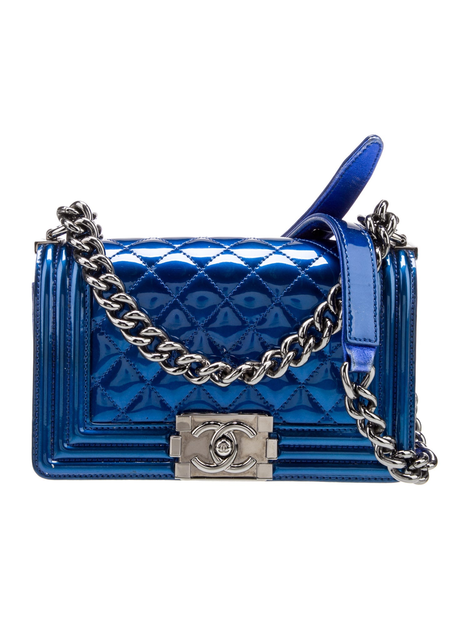 Chanel Small Patent Boy Bag