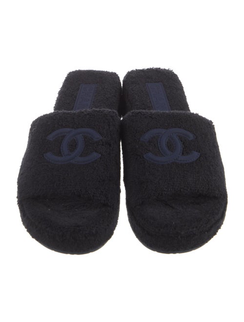 Chanel Interlocking CC Logo Terry Cloth Espadrilles