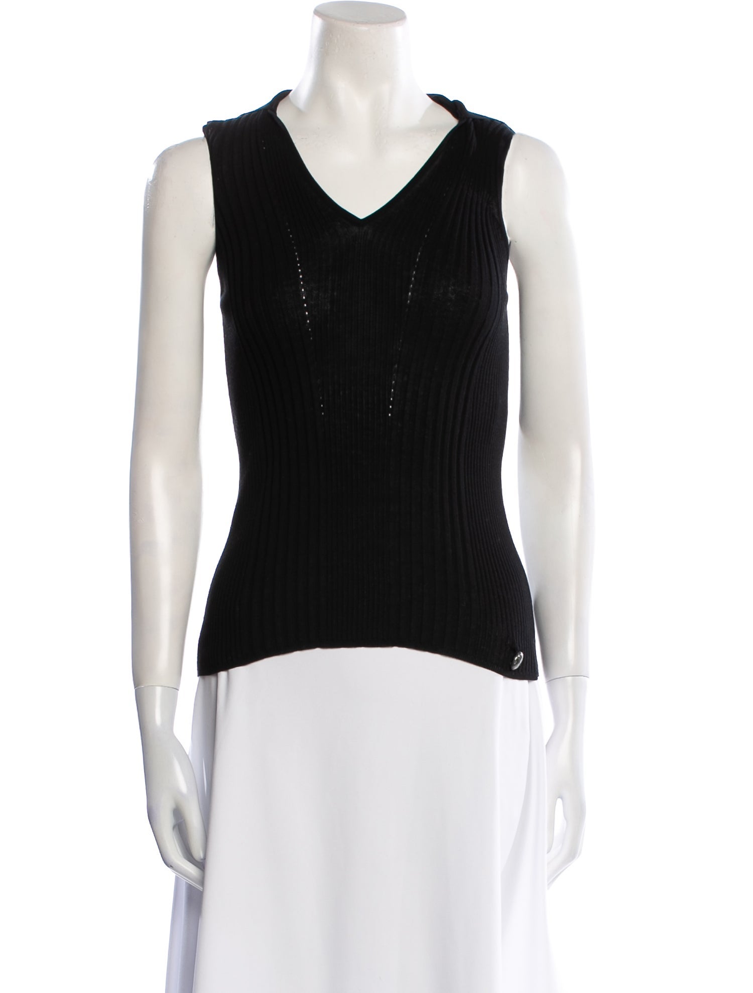 Chanel 2015 V-Neck Top