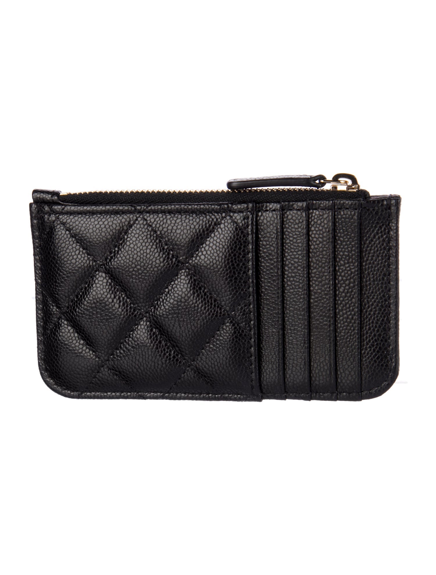 Chanel Card Holder Interlocking CC Logo Wallet