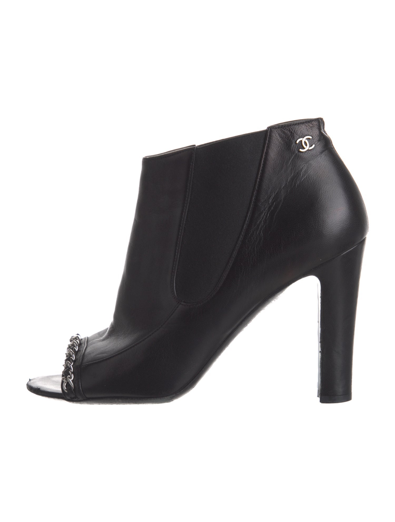 Chanel 2014 Interlocking CC Logo Boots