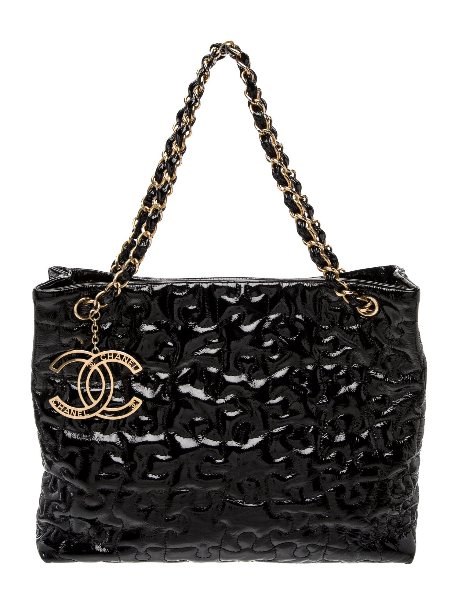 Chanel Patent Puzzle Tote