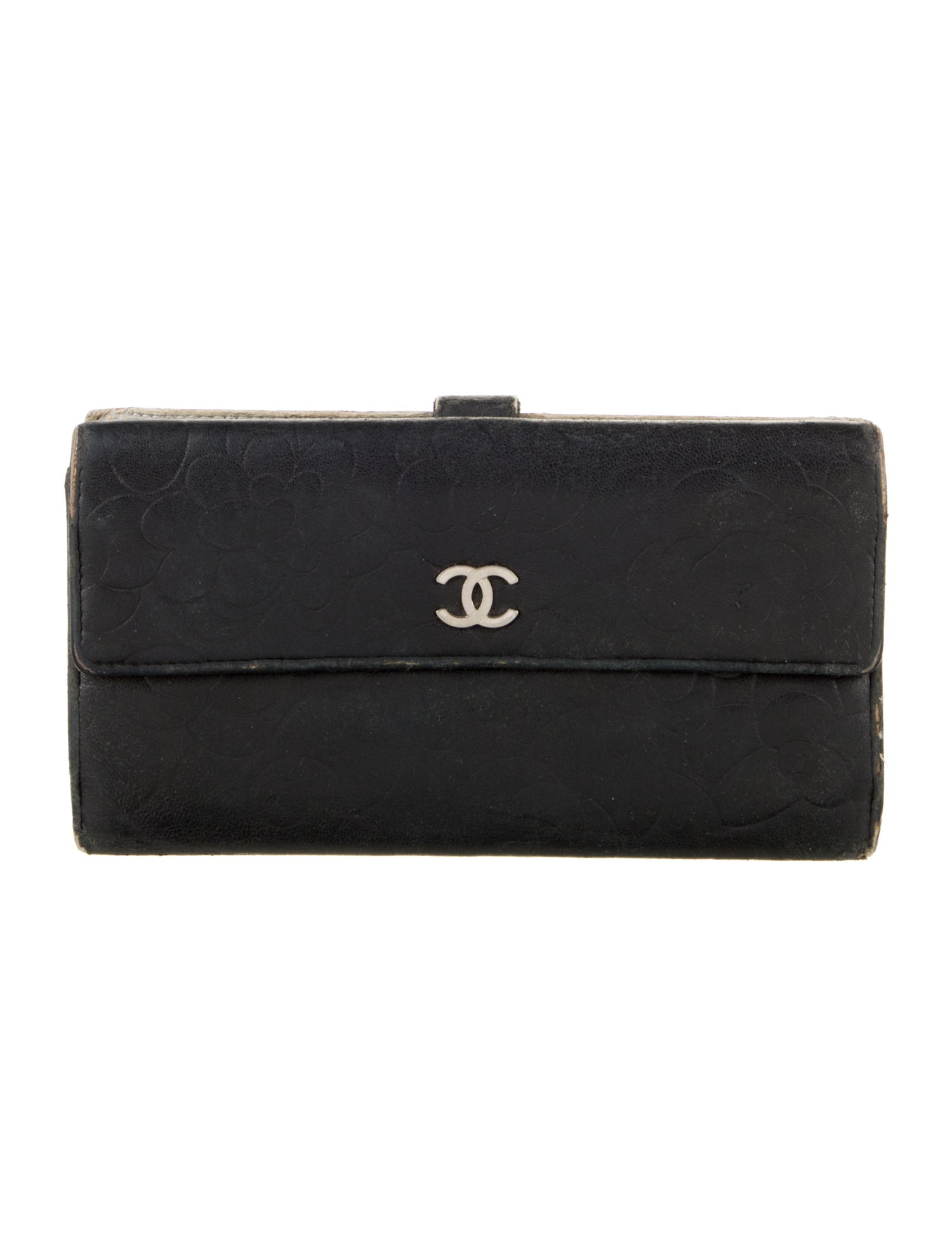 Chanel Interlocking CC Logo Leather Wallet