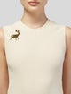 Chanel Faux Pearl CC Deer Brooch