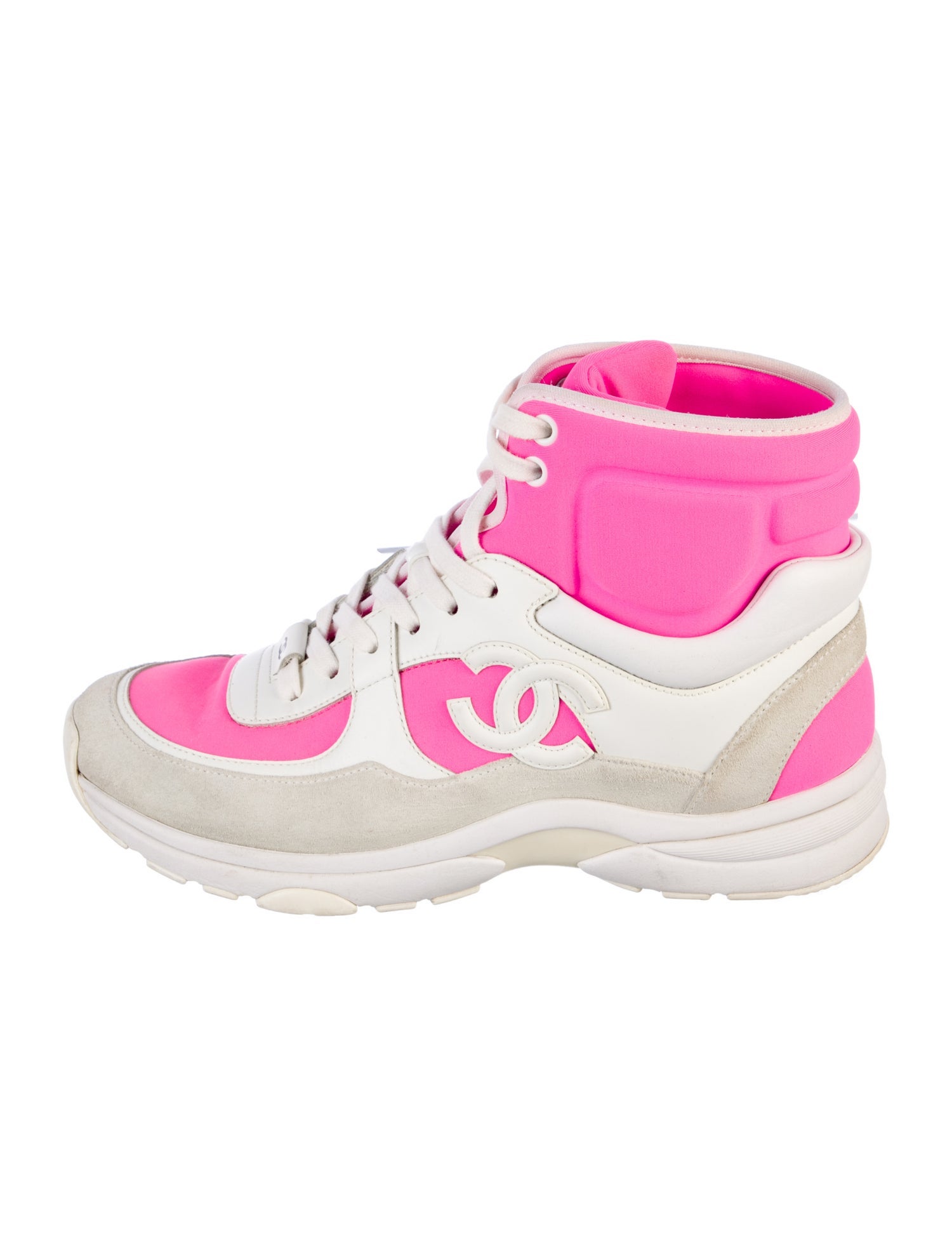 Chanel Interlocking CC Logo Neoprene Chunky Sneakers