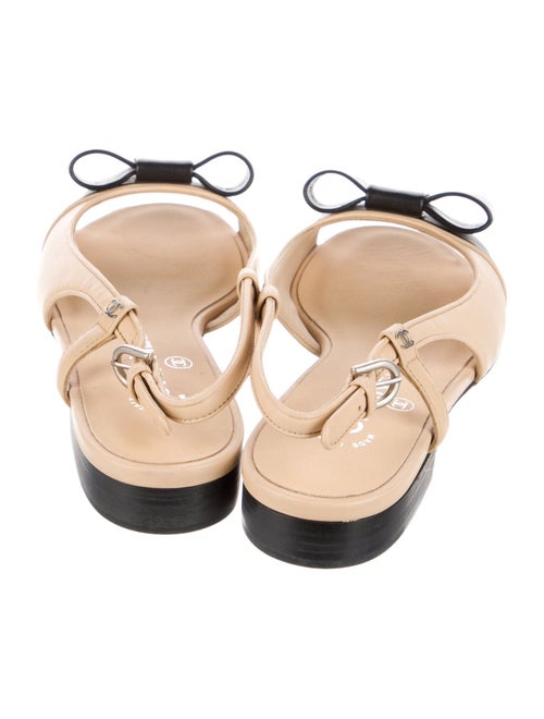 Chanel 2015 Interlocking CC Logo Slingback Sandals