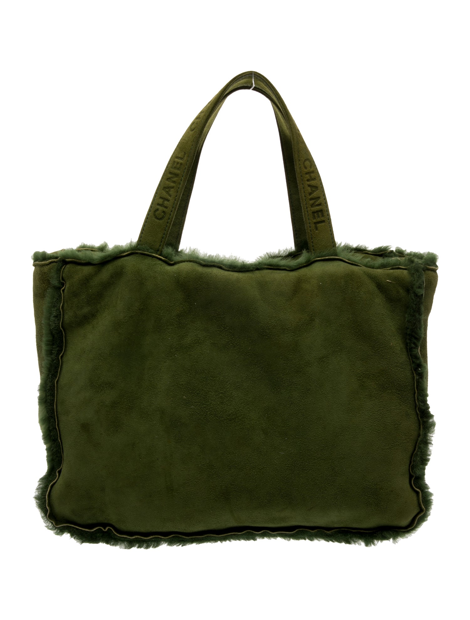 Chanel Shearling Trim Tote Bag