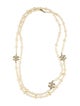 Chanel Faux Pearl & Resin CC Long Station Necklace