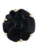 Chanel 18K Onyx Camélia Ring