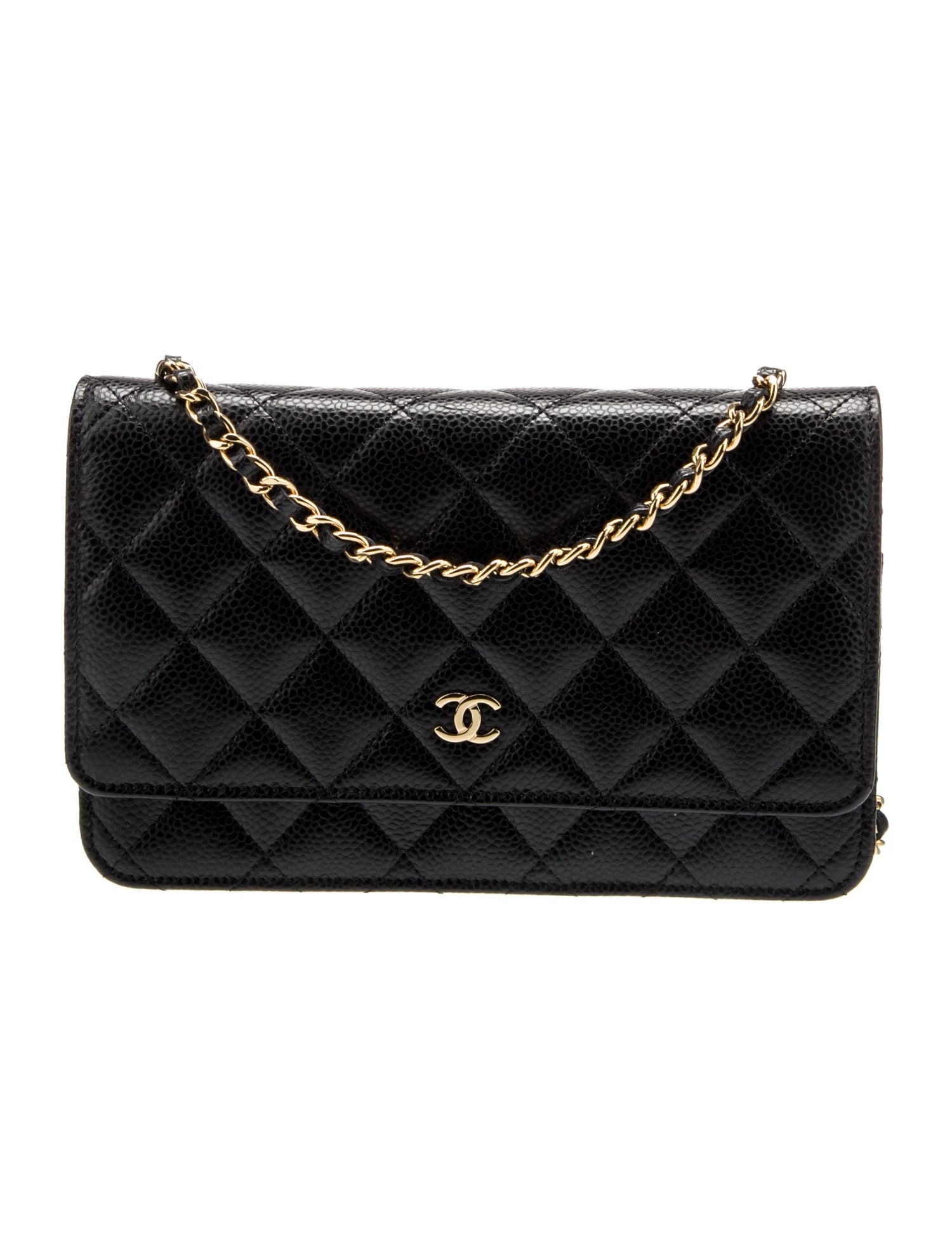 Chanel Classic Caviar Wallet on Chain