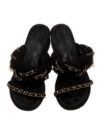 Chanel 2017 Interlocking CC Logo Slides