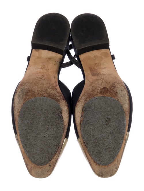 Chanel Interlocking CC Logo Slingback Flats