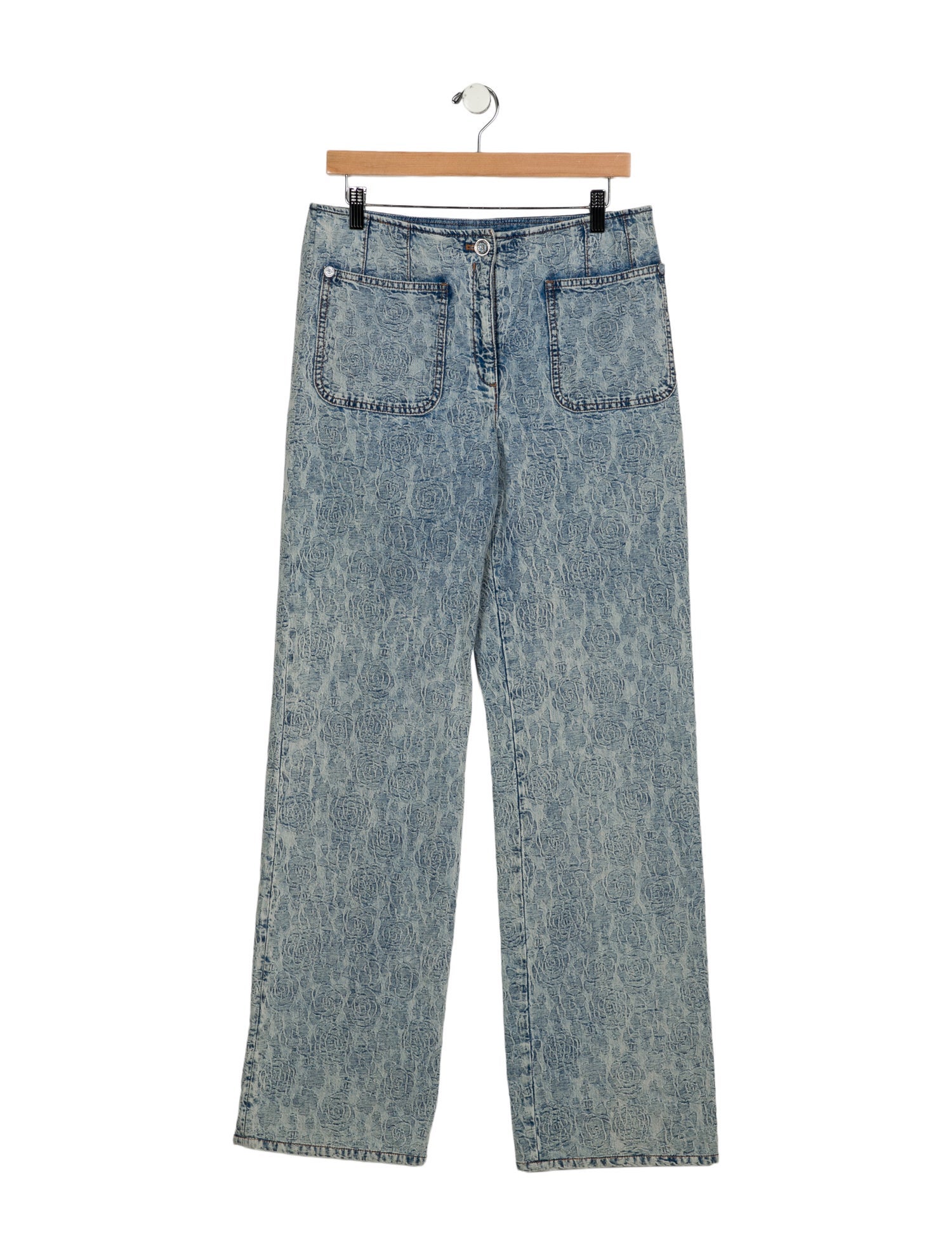 Chanel 2023 Wide Leg Jeans