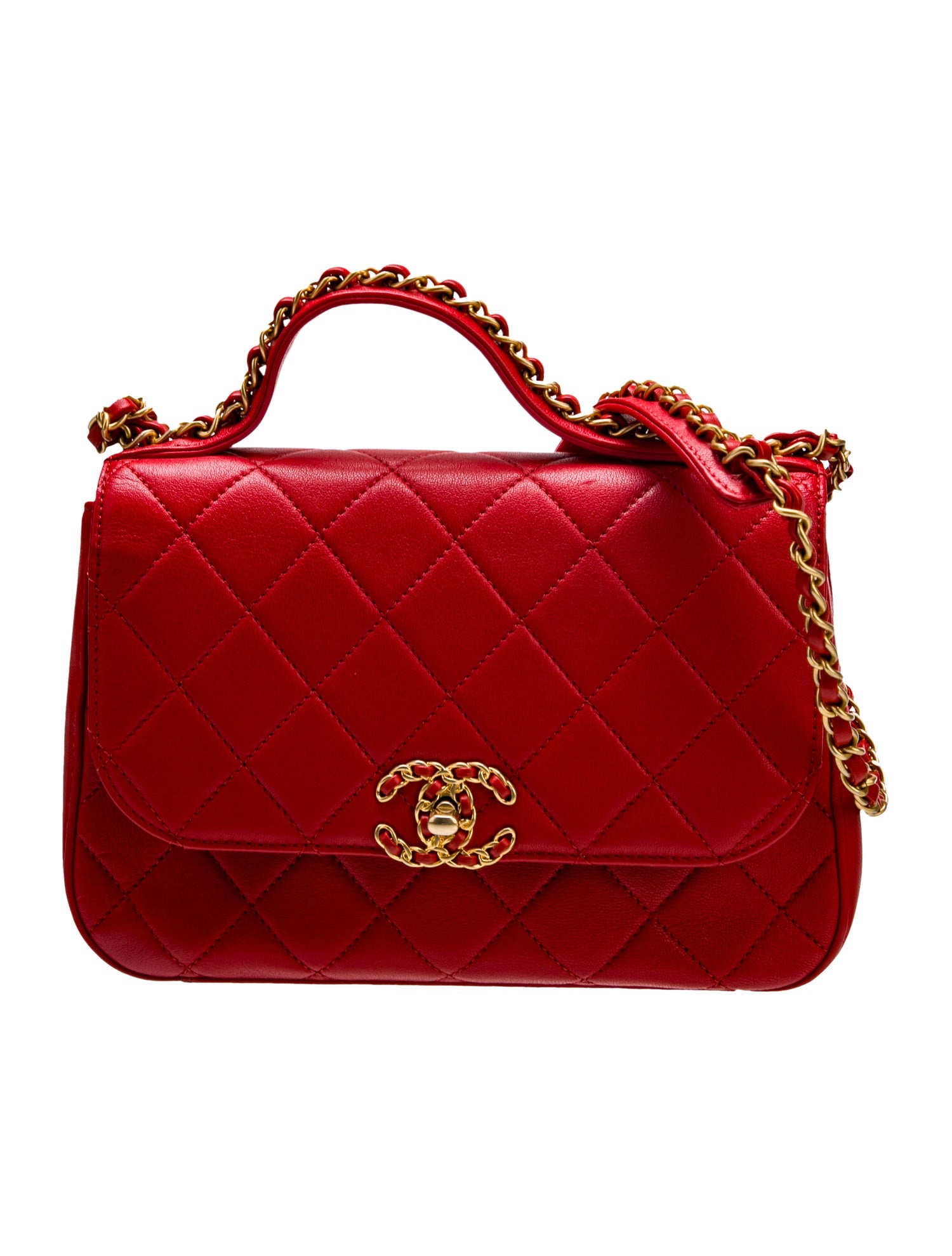 Chanel Quilted Small Chain Infinity Top Handle