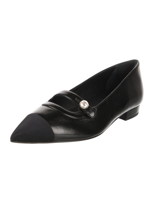Chanel 2024 Interlocking CC Logo Mary Jane Flats