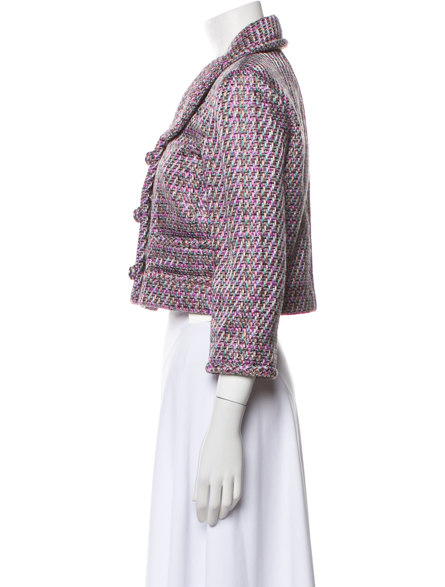 Chanel 2018 Tweed Pattern Evening Jacket